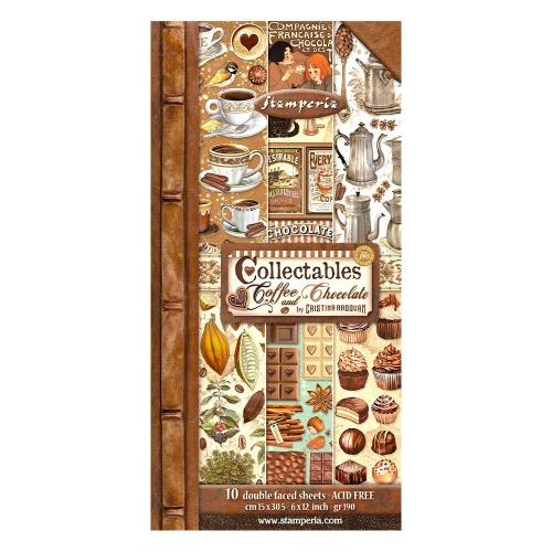 Stamperia - Collectables 10 sheets (6"x12") - Coffee and Chocolate (SBBV26) - Postage as per Actual