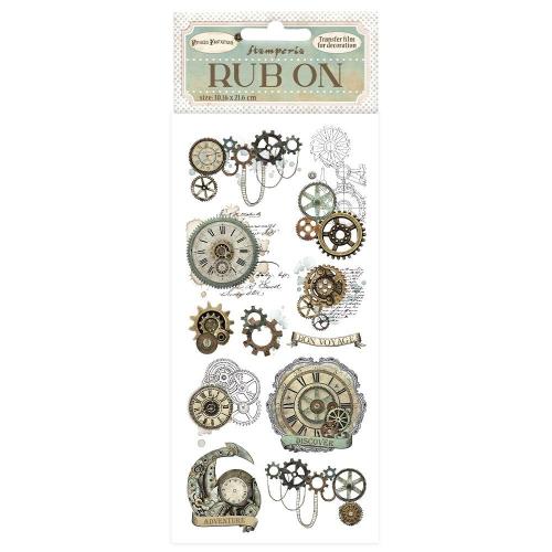 Stamperia - Rub-on cm 10,16x21,6 - Voyages Fantastiques gears (DFLRB69)