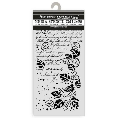 Stamperia Golden Harmony Thick Stencil 12x25cm Letter (KSTDL102)