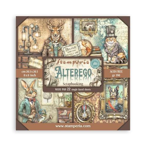 Stamperia Alterego 8x8 Inch Paper Pack Maxi (Single Face) (SBBSXB06)