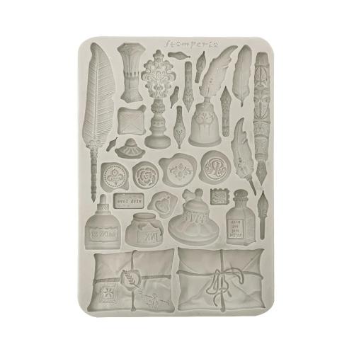 Stamperia Flowers and Poems A5 Silicon Mould Callygraphy (KACMA563)