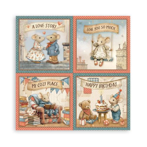 Stamperia Family 8x8 Inch Maxi Paper Pack (Single Face) (SBBSXB21)