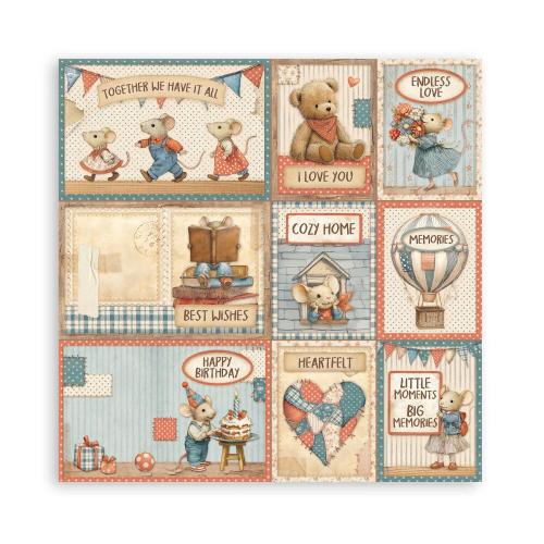 Stamperia Family 8x8 Inch Maxi Paper Pack (Single Face) (SBBSXB21)
