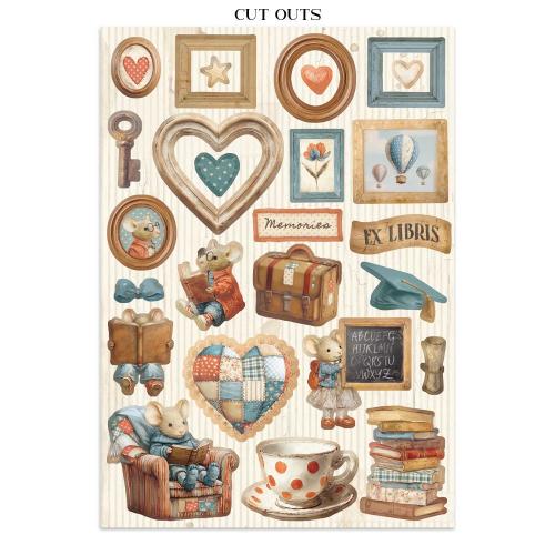 Stamperia Family Junk Journal Stickers, Backgrounds, Cut-Outs (SBJK11)