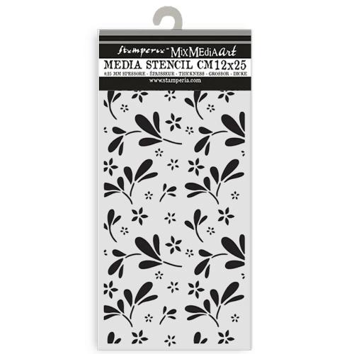 Stamperia Family Thick Stencil 12x25cm Big Flower Pattern (KSTDL143)