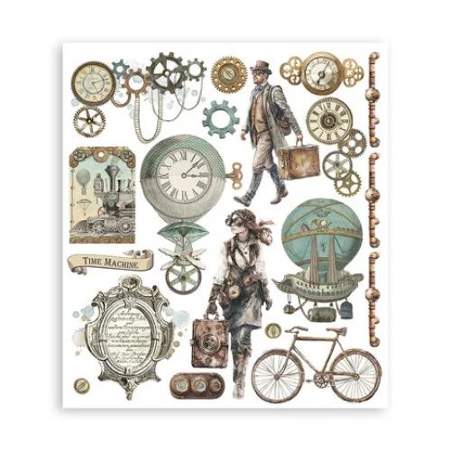 Stamperia Voyages Fantastiques Rub-On 20,5x23cm Assortment (6pcs) (DFLRBXG01)