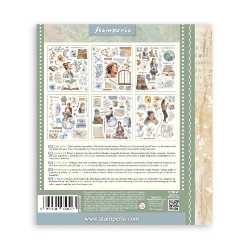 Stamperia Secret Diary Rub-On 20,5x23cm Assortment (6pcs) (DFLRBXG02)