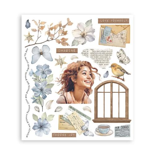 Stamperia Secret Diary Rub-On 20,5x23cm Assortment (6pcs) (DFLRBXG02)