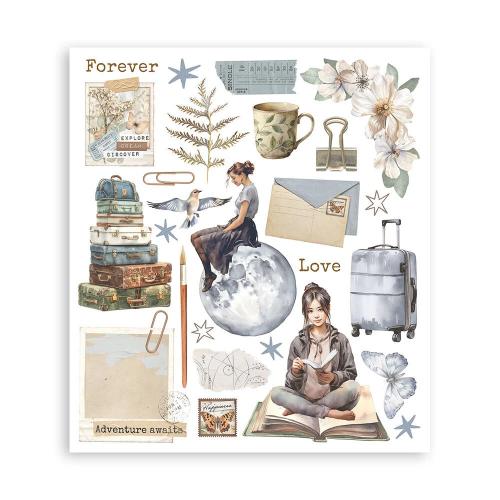 Stamperia Secret Diary Rub-On 20,5x23cm Assortment (6pcs) (DFLRBXG02)