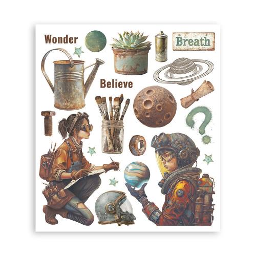 Stamperia A New Beginning Rub-On 20,5x23cm Assortment (6pcs) (DFLRBXG03)