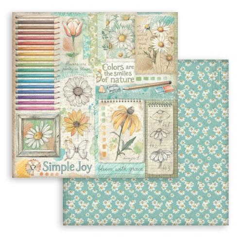 Stamperia Daisy Art 8x8 Inch Paper Pack (SBBS138)