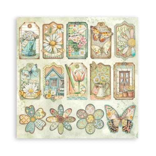 Stamperia Daisy Art 8x8 Inch Paper Pack Maxi (Single Face) (SBBSXB22)