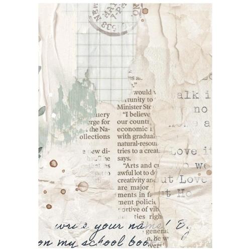 Stamperia Secret Diary A6 Rice Paper Backgrounds (8pcs) (DFSAK6051)
