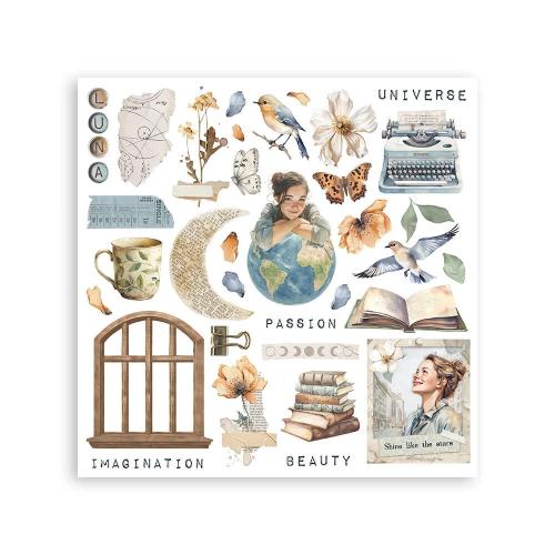 Stamperia Secret Diary Rub-On 15,5x15,5cm Assortment (6pcs) (DFLRBX09)