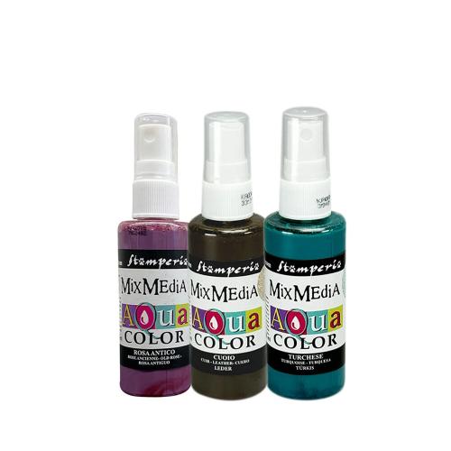 Stamperia Gardens of Time Aquacolor Paint Kit (3pcs) by Antonis Tzanidakis (KAQXTM)