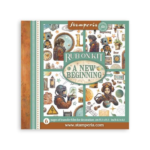 Stamperia A New Beginning Rub-On 15,5x15,5cm Assortment (6pcs) (DFLRBX10)