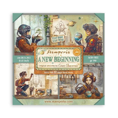 Stamperia A New Beginning 8x8 Inch Paper Pack (Single Face) (SBBSXB23)