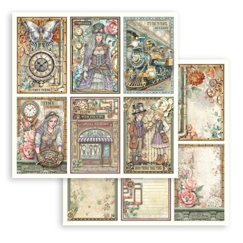 Stamperia Gardens of Time 8x8 Inch Paper Pack by Antonis Tzanidakis (SBBS141)