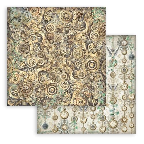 Stamperia Gardens of Time 8x8 Inch Paper Pack Maxi Background Selection by Antonis Tzanidakis (SBBS142)
