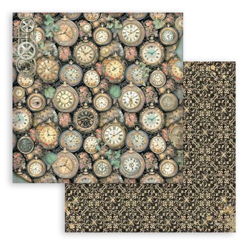 Stamperia Gardens of Time 8x8 Inch Paper Pack Maxi Background Selection by Antonis Tzanidakis (SBBS142)