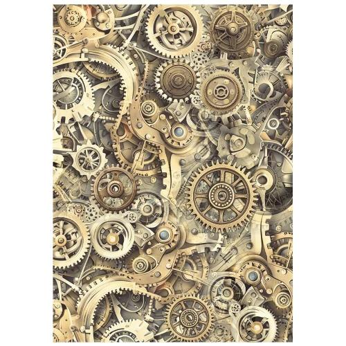 Stamperia Gardens of Time A6 Rice Paper Backgrounds Selection (8pcs) by Antonis Tzanidakis (DFSAK6053)