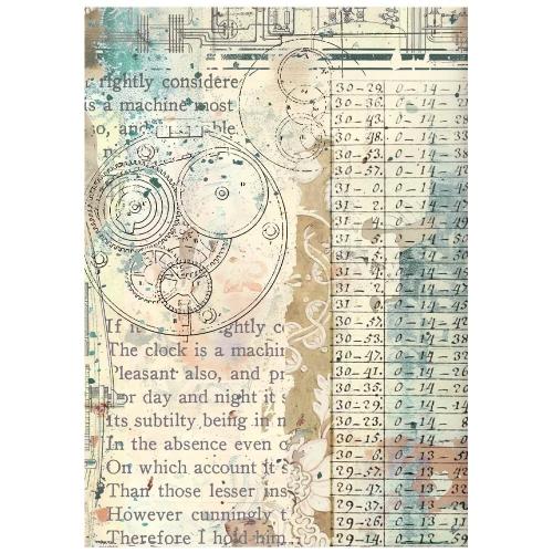 Stamperia Gardens of Time A6 Rice Paper Backgrounds Selection (8pcs) by Antonis Tzanidakis (DFSAK6053)