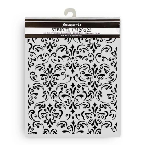 Stamperia Gardens of Time Thick Stencil 20x25cm Wallpaper by Antonis Tzanidakis (KSTD205)