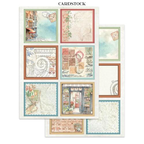 Stamperia Art of Travelling Junk Journal Stickers, Backgrounds, Cut-Outs (SBJK18)