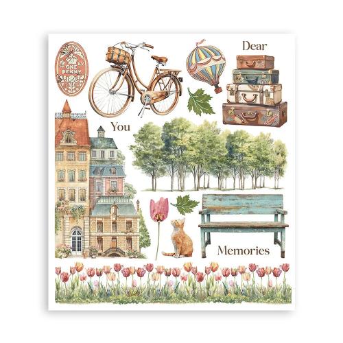Stamperia Art of Travelling Rub-On 20,5x23cm Assortment (6pcs) (DFLRBXG05)