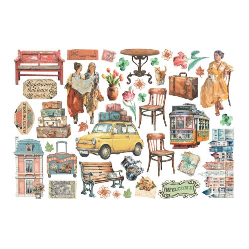 Stamperia Art of Travelling Ephemera (39pcs) (DFLCT79)