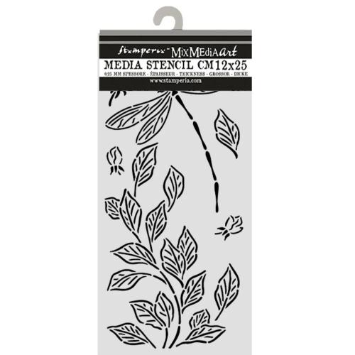 Stamperia Wonderland Thick Stencils 12x25cm Dragonfly (KSTDL161)