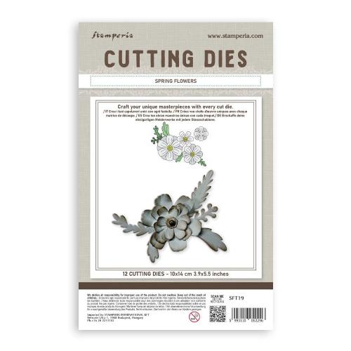 Stamperia All Around A6 Cutting Dies Spring Flowers (SFT19)
