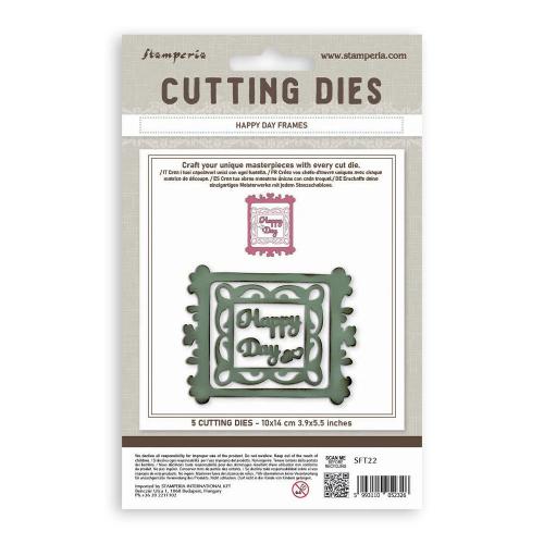 Stamperia All Around A6 Cutting Dies Happy Day Frames (SFT22)