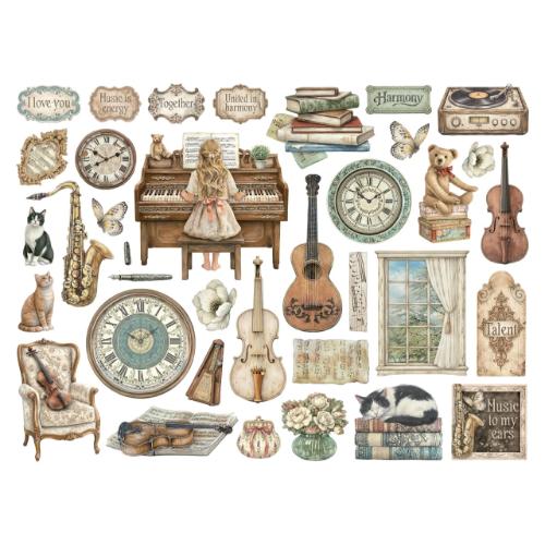 Stamperia Symphony Die Cuts Assorted by Sara Alcobendas (DFLDC136)