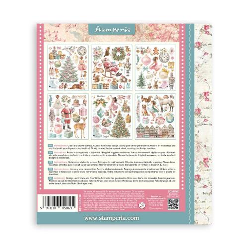 Stamperia Winter Magic Rub-On 20,5x23cm Assortment (6pcs) (DFLRBXG10)