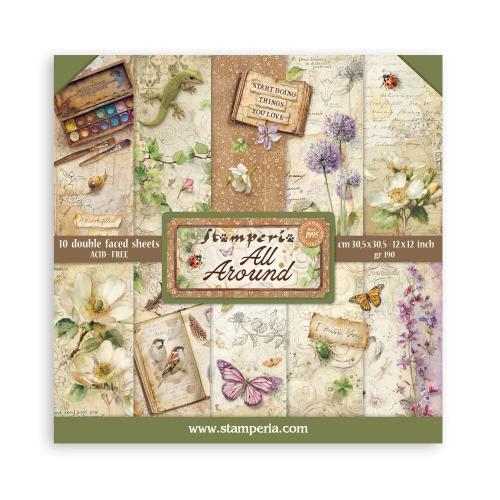 Stamperia All Around 12x12 Inch Paper Pack (SBBL187) - Postage as per Actual
