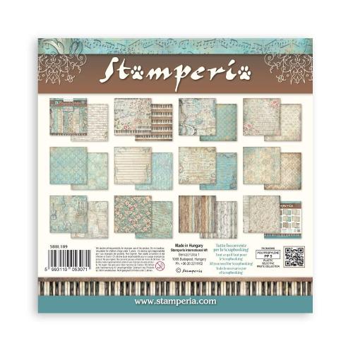 Stamperia Symphony 12x12 Inch Paper Pack Maxi Background Selection by Sara Alcobendas (SBBL189) - Postage as per Actual