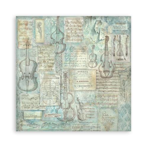 Stamperia Symphony 8x8 Inch Paper Pack (Single Face) by Sara Alcobendas (SBBSXB26)