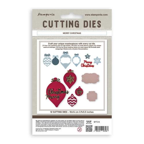 Stamperia A6 Cutting Dies Merry Christmas (SFT23)