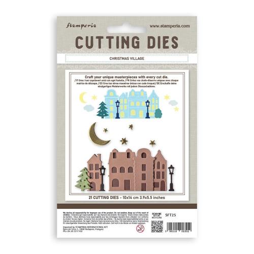 Stamperia A6 Cutting Dies Christmas Village (SFT25)