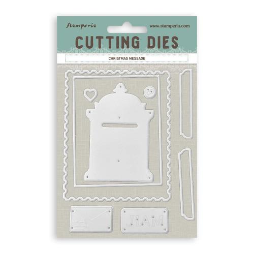 Stamperia A6 Cutting Dies Christmas Message (SFT26)