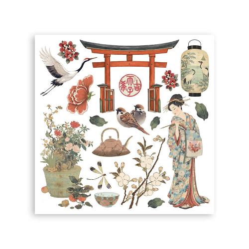 Stamperia Oriental Garden Rub-On 15,5x15,5cm Assortment (6pcs) (DFLRBX19)