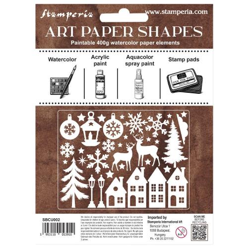 Stamperia Art Paper Shapes Laser Cut Christmas (SBCU002)