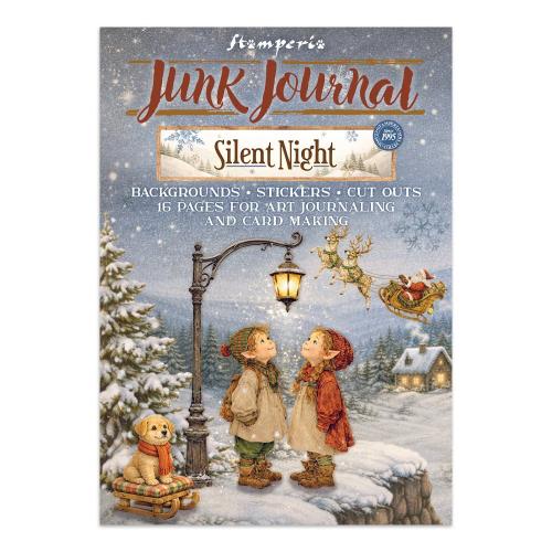 Stamperia Silent Night Junk Journal Stickers, Backgrounds, Cut-Outs (SBJK27)