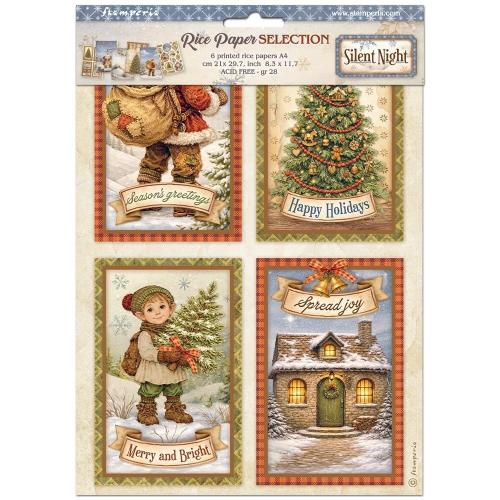 Stamperia Silent Night A4 Rice Paper Selection (6pcs) (DFSA4XSN)