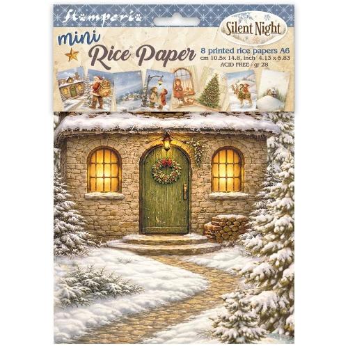Stamperia Silent Night A6 Mini Rice Paper Selection (8pcs) (DFSA6X09)
