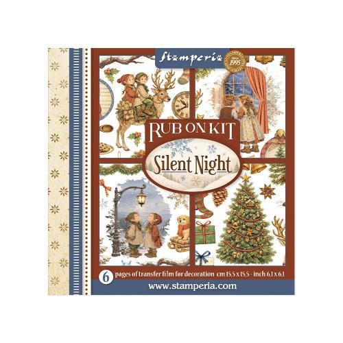 Stamperia Silent Night Rub-On 15,5x15x5cm Assortment (6pcs) (DFLRBX20)