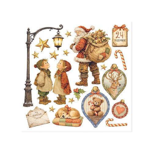 Stamperia Silent Night Rub-On 15,5x15x5cm Assortment (6pcs) (DFLRBX20)
