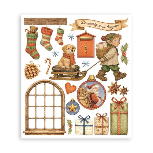 Stamperia Silent Night Rub-On 20,5x23cm Assortment (6pcs) (DFLRBXG12)