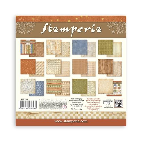 Stamperia Silent Night 12x12 Inch Paper Pack Maxi Background Selection (SBBL193) - Postage as per Actual